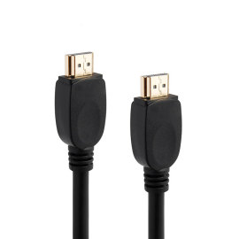 Gold plated Connector A to A 19pins HDMI cable with glossy black PVC Injection model