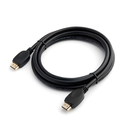 Gold plated Connector A to A 19pins HDMI cable with glossy black PVC Injection model
