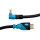 24K Gold Plated 90 degree  Double color PVC Model male to male 4k hdmi 2.0 cable