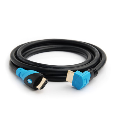 24K Gold Plated 90 degree  Double color PVC Model male to male 4k hdmi 2.0 cable
