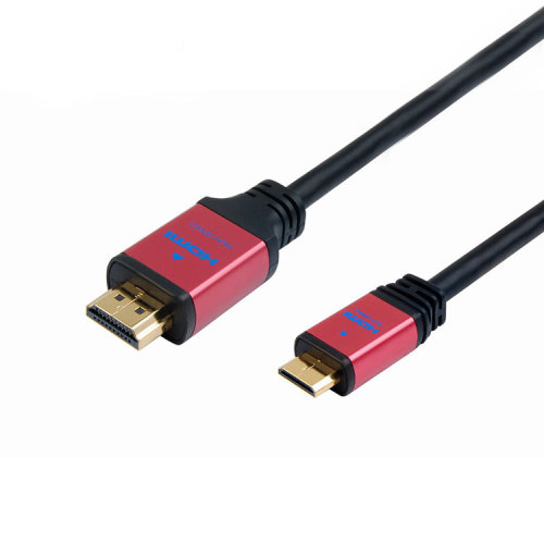 24K Gold Plated Aluminum Shell male to male 4k Slim Mini hdmi 2.0 cable