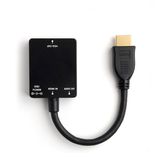 Gold Plated 0.25m1080P HDMI TO VGA adapter