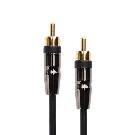Premium 24K Gold Plated  RCA Male to  RCA Male Stereo Audio Cable