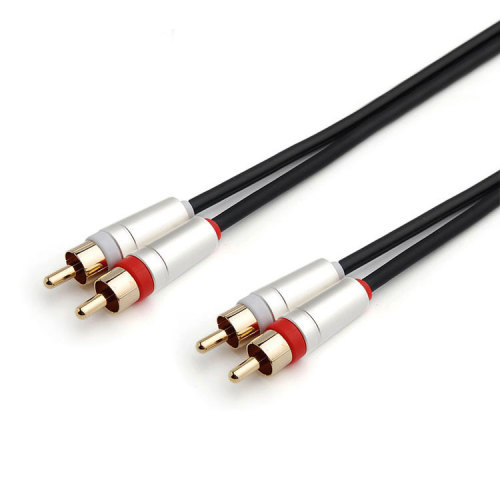 3 way stereo 3 RCA to 3RCA audio video AV cable audio speaker cable 24K Gold Plated RCA jack Male To Male