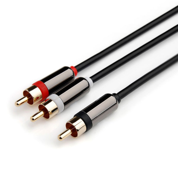 Metal Shell RCA Phono Male to Female Audio Extension Lead Cable