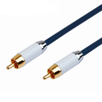 Colorful Metal Shell RCA Phono Male to Female Audio Extension Lead Cable