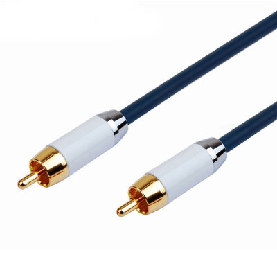 Colorful Metal Shell RCA Phono Male to Female Audio Extension Lead Cable