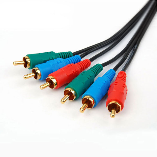 Colorful  3RCA Phono Male to 3 RCA male Audio  Cable