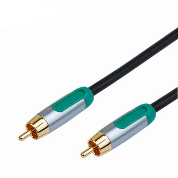 Metal Shell and PVC RCA  Male to male Audio  Cable