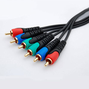 Colorful PVC Model 3RCA Phono Male to 3 RCA male Audio  Cable
