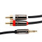 Gold Plated 3.5 To 2RCA Audio Video cable