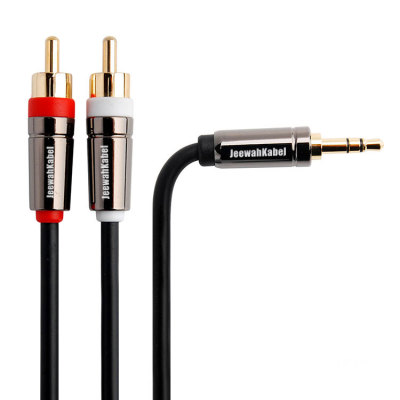Gold Plated 3.5 To 2RCA Audio Video cable