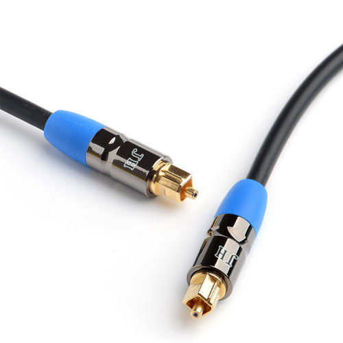 New arrival 3.5mm jack male to male metal optical fiber audio Toslink cable