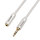 High Quality Silvery 3.5mm Stereo Jack Aux Audio Cable M-M M-F For Car Headphone