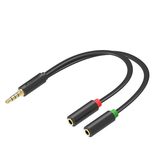 3.5mm 2 Female to 1 Male Headphone Audio Extension Y Splitter Cable