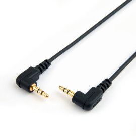 90 Degree 2.5mm Audio Cable Male to male