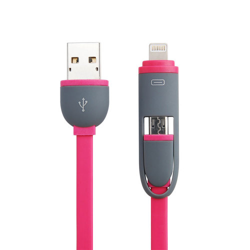 USB Cable for iphone To Micro USB Cable Fast Charging 2in1 Cables For Iphone