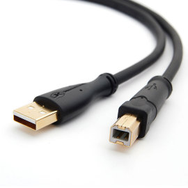 Gold Plated USB 2.0 Printer Scanner Cable PVC Model USB Type A Male to B Male