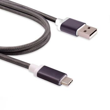 Cotton Braid Usb 3.1 Type C To Type C Cable With Data And Charge For Mobile Phone