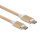Gold Cotton Braid  Data Transfer 10Gbps  Usb 3.1 Type C To Type C Cable