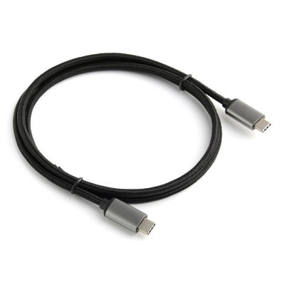 High Speed Data Transfer 10Gbps Cotton Braided Usb 3.1 Type C To Type C Cable