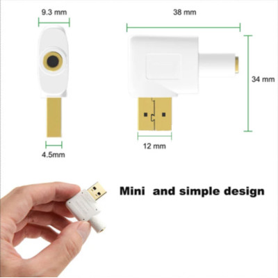 Stereo Audio Sound Cable with 2.5mm Speaker/Headphone and Microphone Jacks