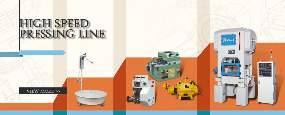 Metal stamping production line with press and feeding system