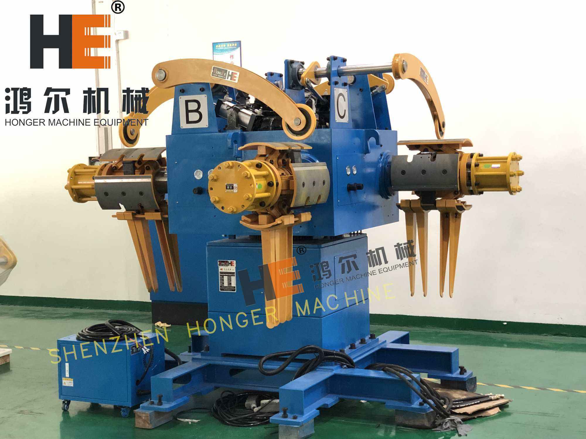 four heads decoiler machine for metal coils