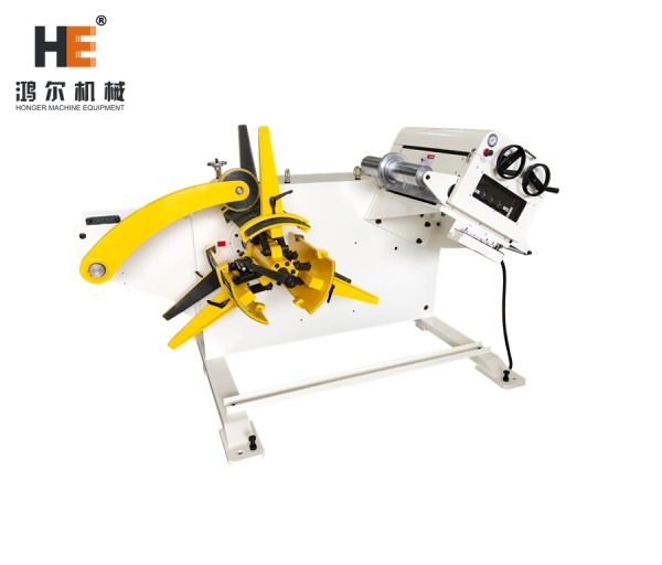 GL-300F Hydraulic Expansion Uncoiler Straightener For Automation Punching In Press Room