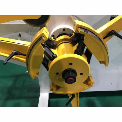 GL-300F Hydraulic Expansion Uncoiler Straightener For Automation Punching In Press Room