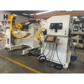 GLK4-400 Coil Feeder Machine With Uncoiling Leveling Feeding For Stainless Steel Coil Sheet Punching