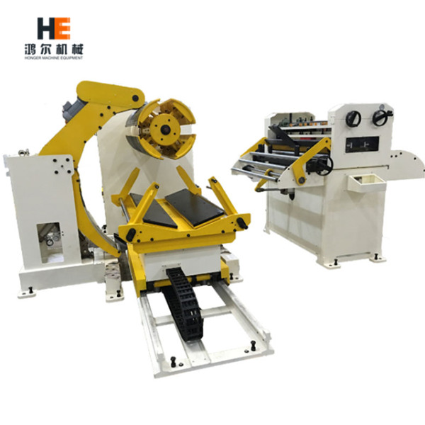 GL-500H decoiler and straightener combo machine for thick metal strip feeding