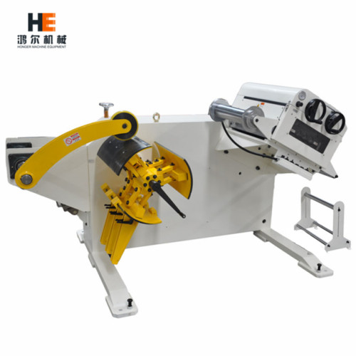 GL-600 2 in 1 Decoiler Straightener Combo working with feeder for metal stamping line