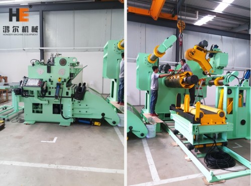 GLK4-1600H Strong Decoiler Straightener Feeder With 10Ton Capacity For High Strength Metal Coils