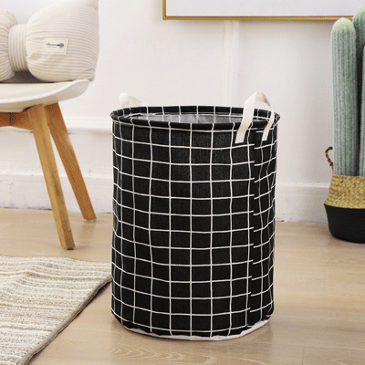 Household Cloth Basket Fashionable Laundry Hamper Cotton Folding Toy Storage Hamper Basket