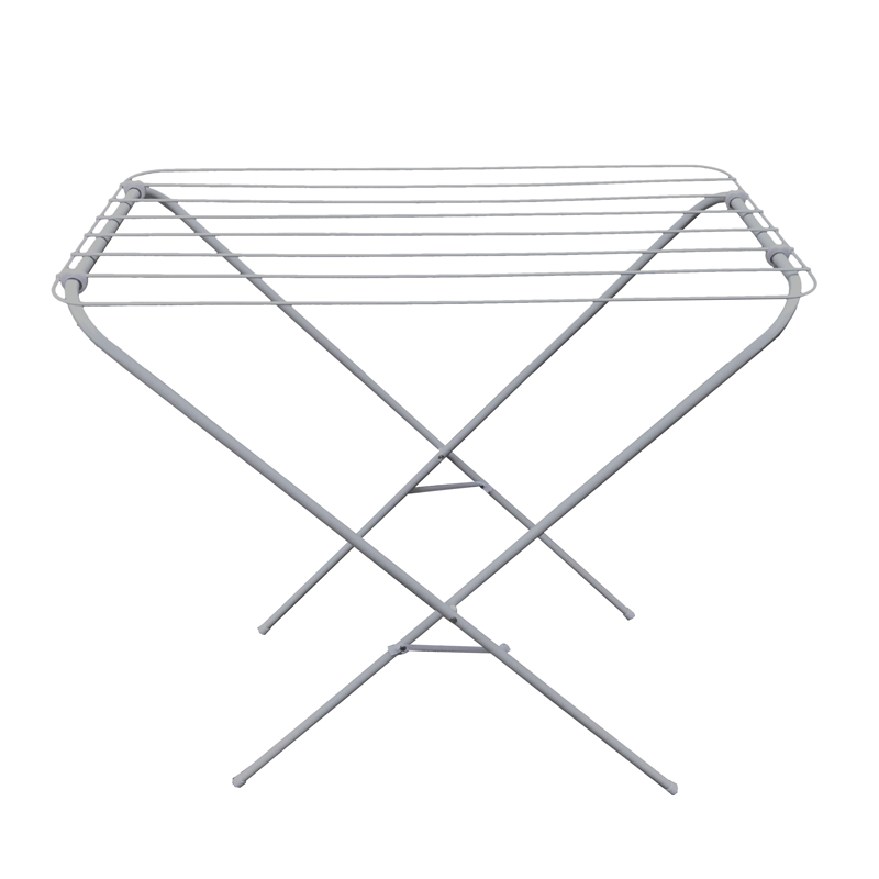 Simple Metal X-type Towel Loundry Drying Stand Foldable Balcony Laundry Clothes Drying Rack