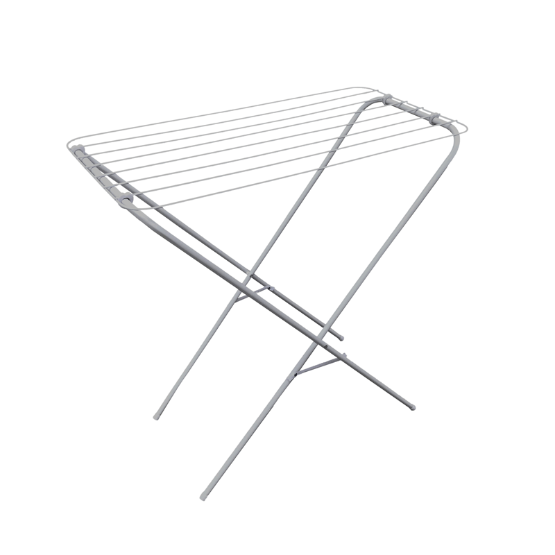 Simple Metal X-type Towel Loundry Drying Stand Foldable Balcony Laundry Clothes Drying Rack