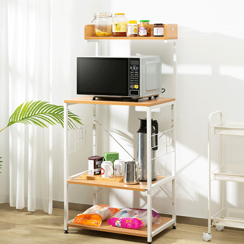 Home Furniture 3 Layers Microwave Shelf Storage Rack&Holders Sundries for Living Room Kitchen