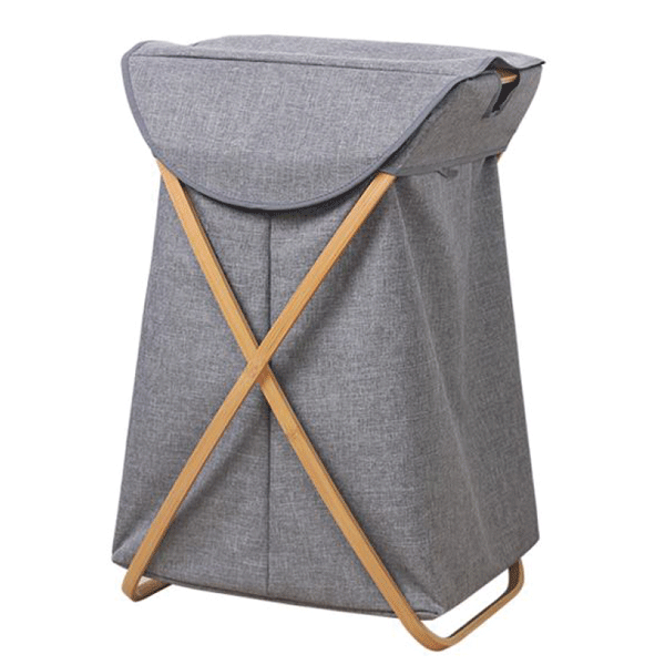 Single Laundry Hamper With Lid And Removable Liner Morden Bamboo Laundry Basket Foldable Hamper