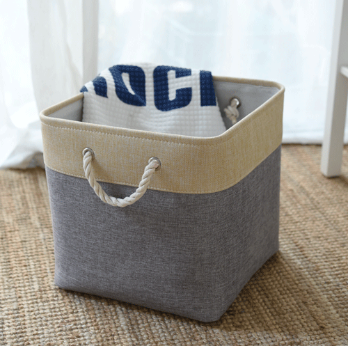 2021 Product Woven Laundry Basket Cotton Rope Hamper Fabric Storage Bin
