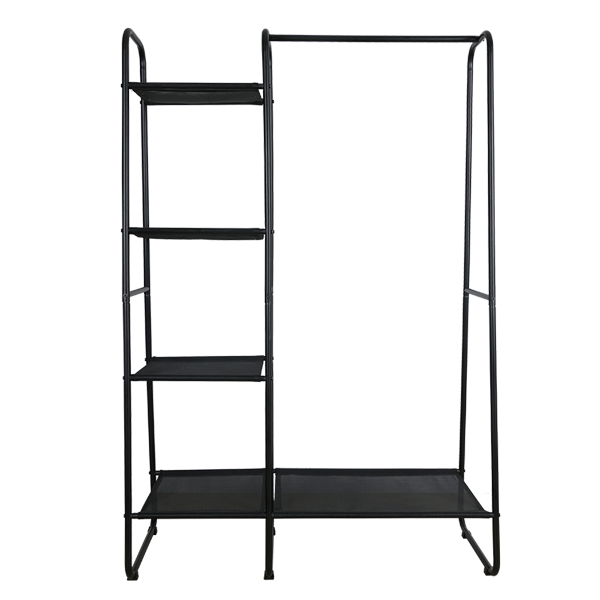 Multifunctional Standing Modern Tesling Shelves Metal Garment Coat Rack Display