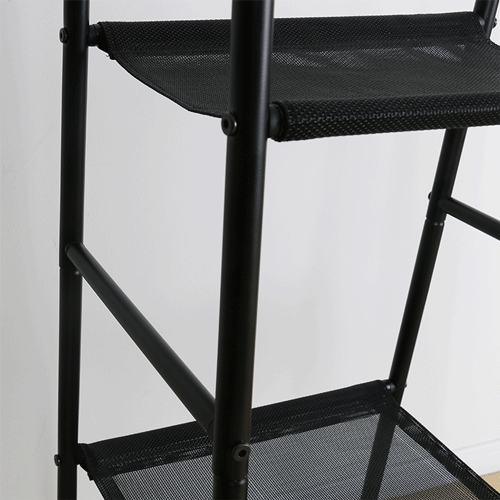Multifunctional Standing Modern Tesling Shelves Metal Garment Coat Rack Display