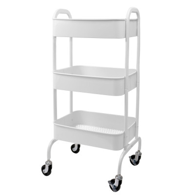 3-Tier Metal Heavy Duty Mobile Storage Organizer
