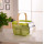 2021 New Storage Basket With Wooden Handles Metal Wire Portable Kitchen Square Mesh Basket