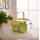 2021 New Storage Basket With Wooden Handles Metal Wire Portable Kitchen Square Mesh Basket