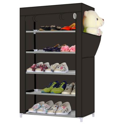 5 Tier Shoe Rack with Non-woven Fabric Cover