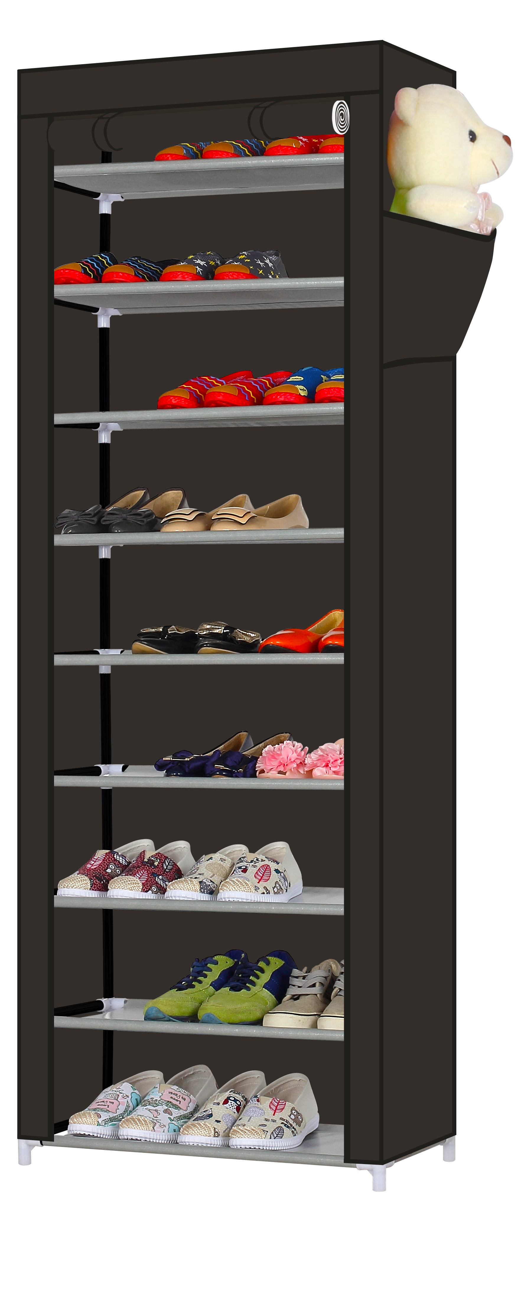 9 tier shoe rack