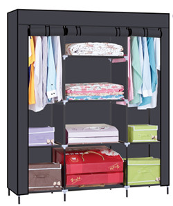 2021 Wholesale New Trending Cloth Closet Storage Bedroom Furniture Non Woven Wardrobe