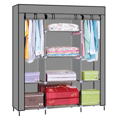 2021 Wholesale New Trending Cloth Closet Storage Bedroom Furniture Non Woven Wardrobe