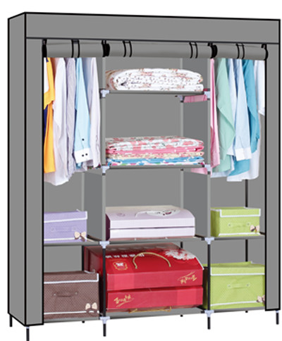 2021 Wholesale New Trending Cloth Closet Storage Bedroom Furniture Non Woven Wardrobe